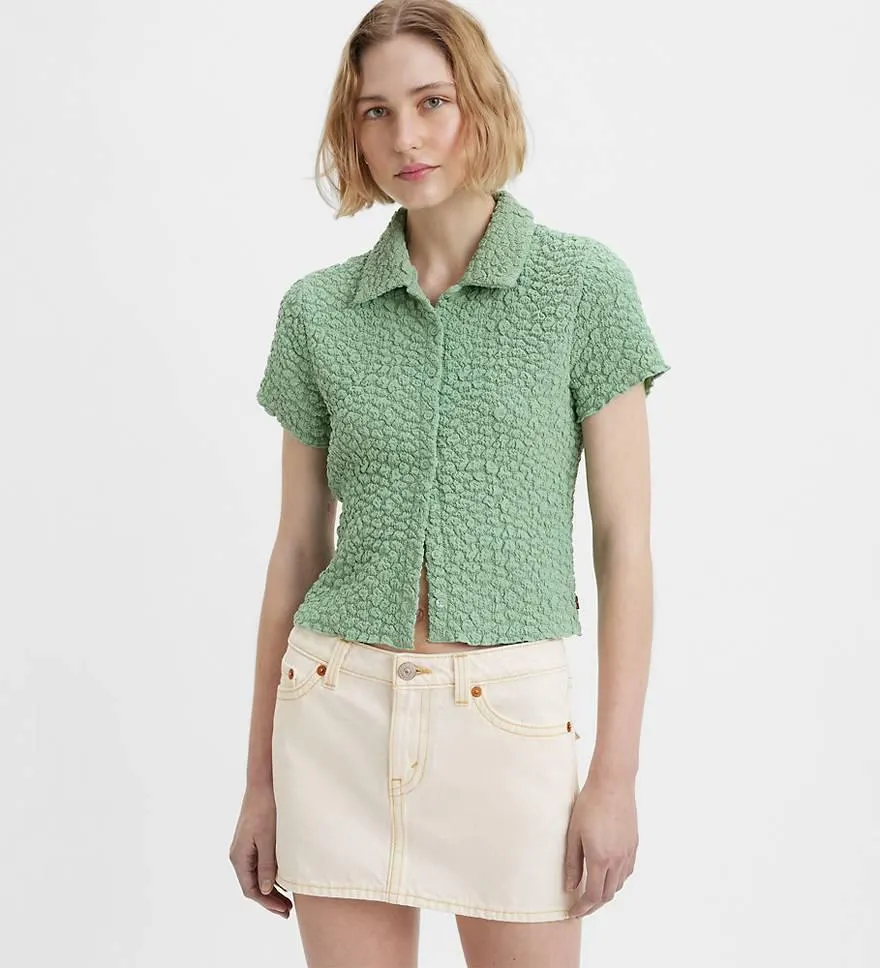 Cloud Button Up Blouse