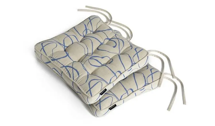 Habitat Mediterranean Pack of 2 Seat Cushion