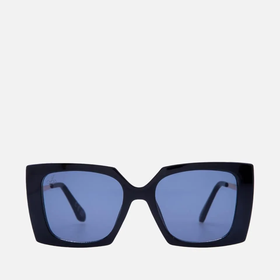 Jeepers Peepers Oversized Square-Frame Acetate Sunglasses
