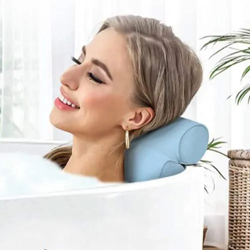 Spa Mesh Bath Pillow - Blue