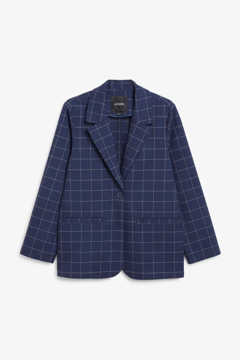 Structured single breasted blazer