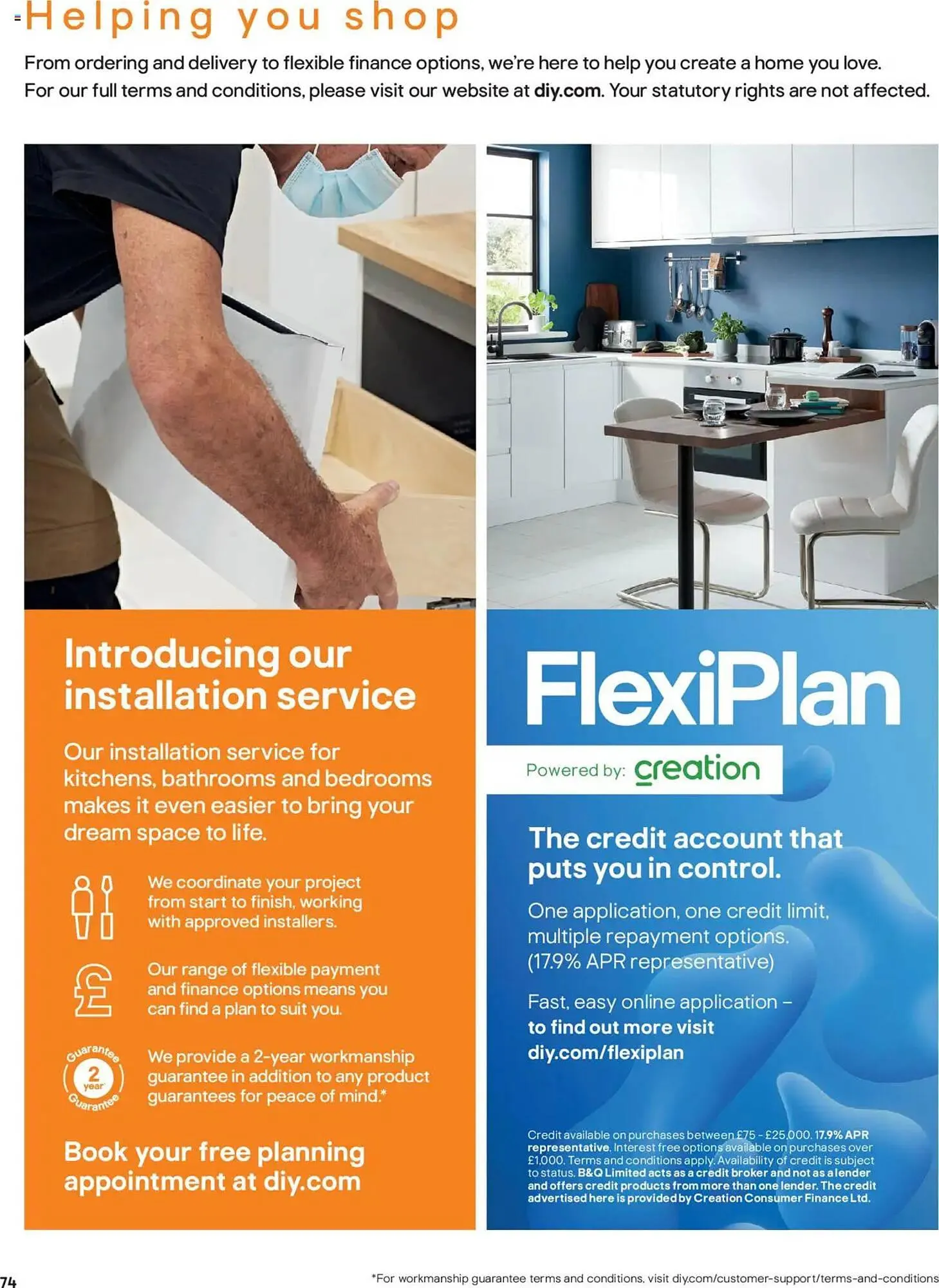 B&Q leaflet from 13 December to 30 June 2025 - Catalogue Page 74