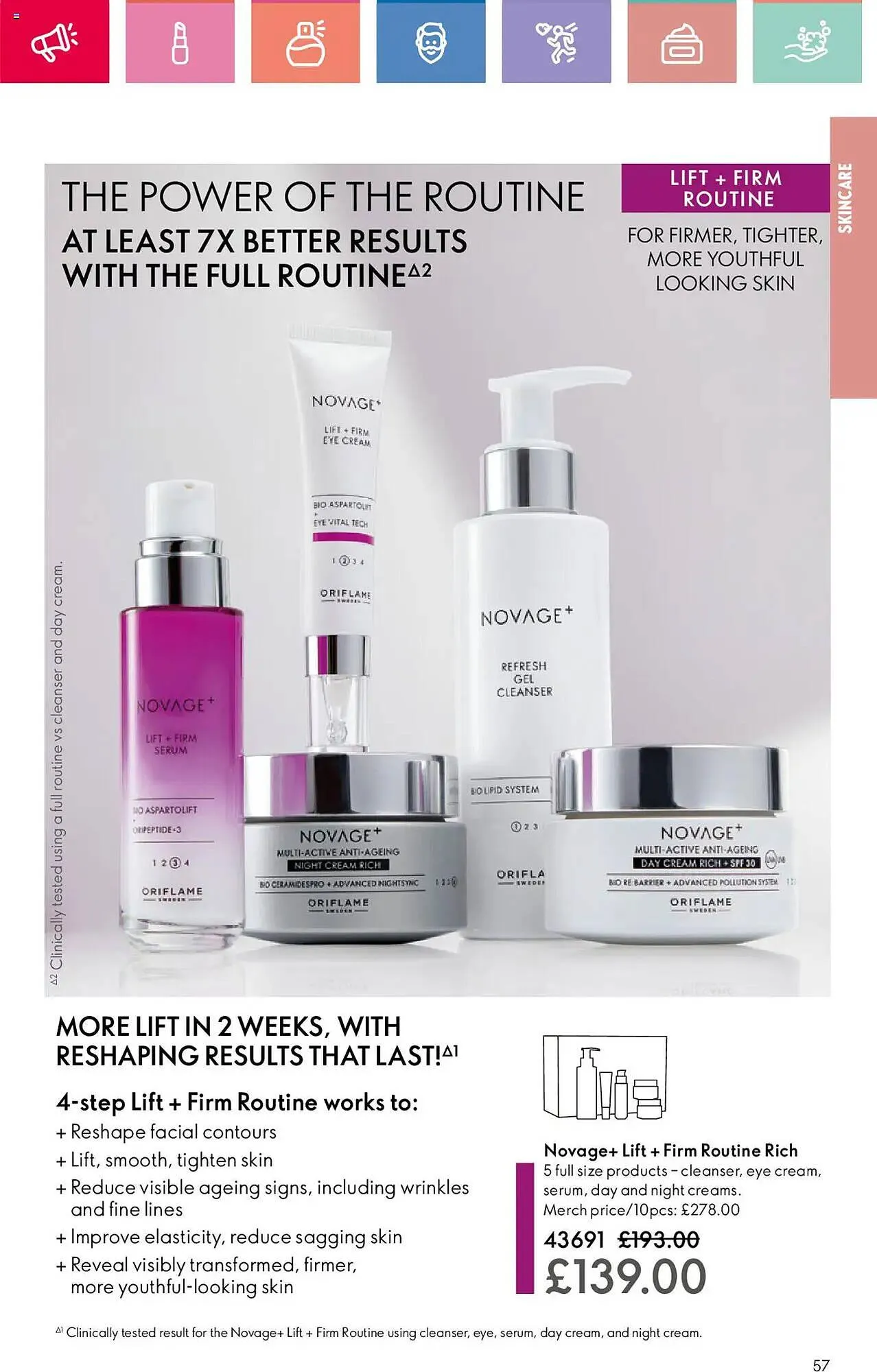 Oriflame leaflet from 3 January to 22 January 2025 - Catalogue Page 57