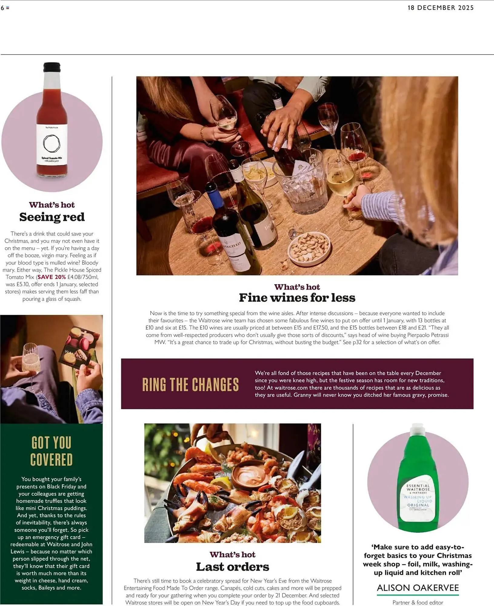 Waitrose catalogue from 18 December to 25 December 2025 - Catalogue Page 6