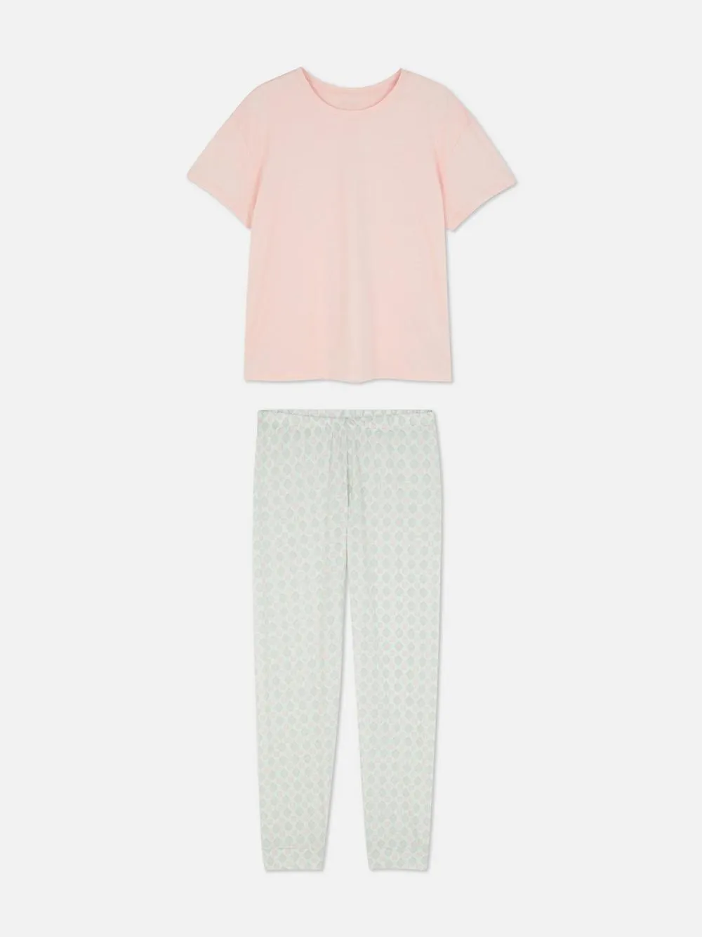 Langer Jersey-Schlafanzug