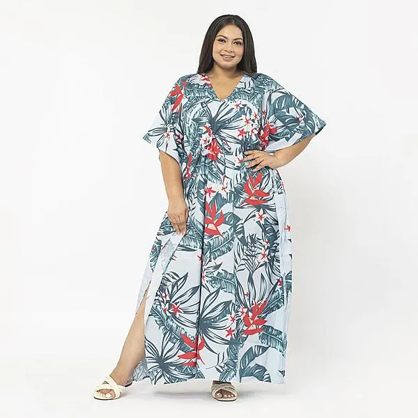 Tamsy Exclusive Printed Long Kaftan