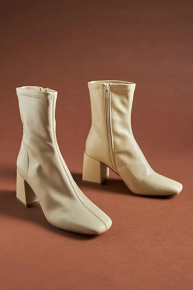 Silent D Carina Faux-Leather Heeled Ankle Boots