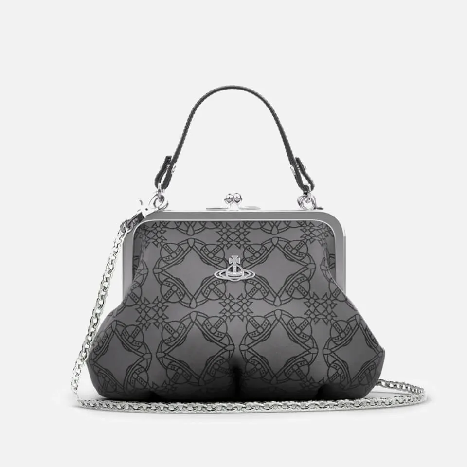 Vivienne Westwood Granny Logo-Jacquard Twill Frame Purse