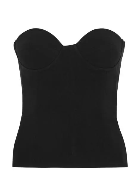 Dumas strapless crepe top
