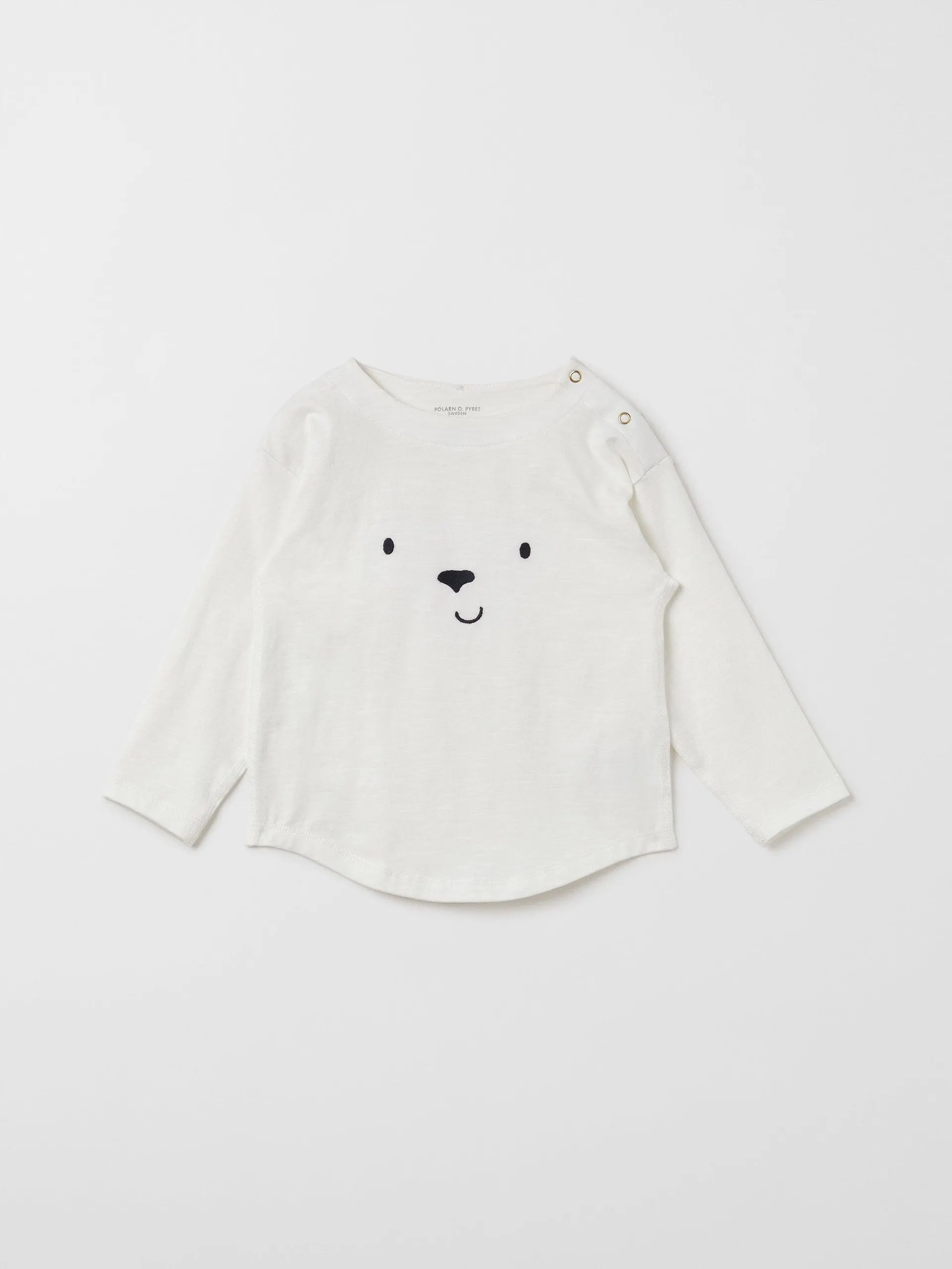 Embroidered Face Baby Top