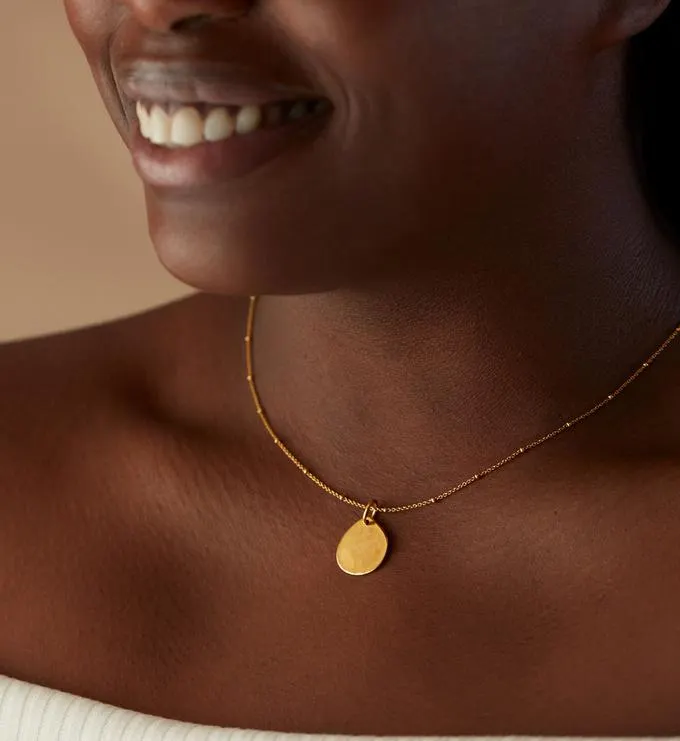 Fine Beaded Siren Small Pendant Chain Necklace