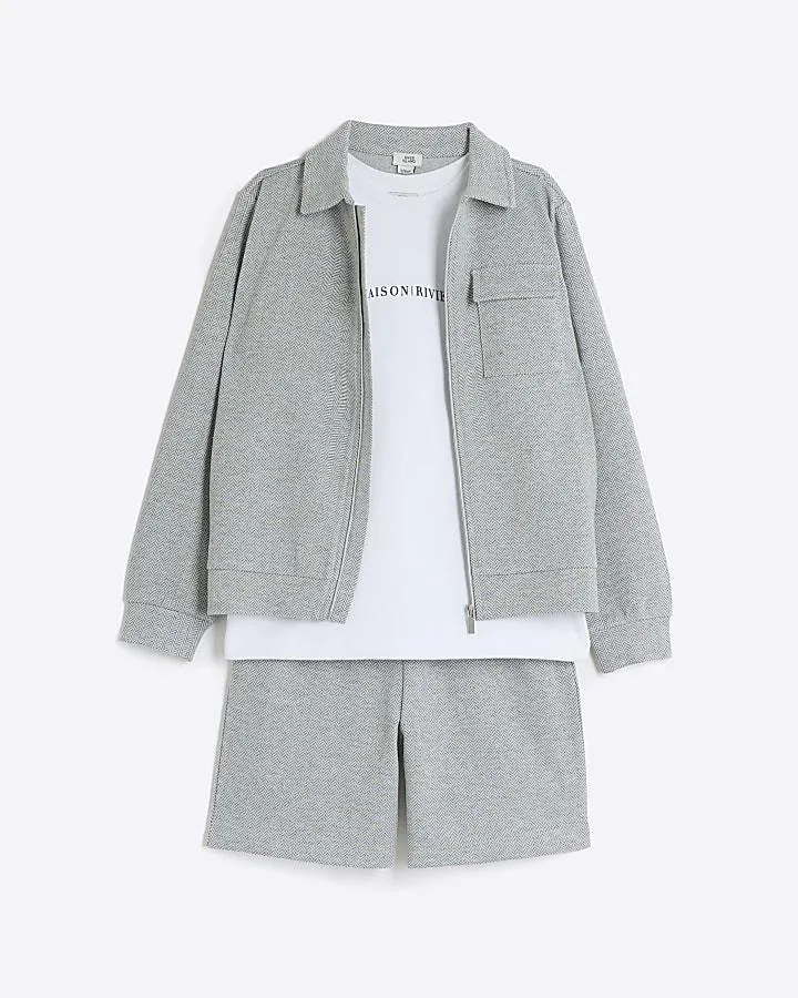 Boys grey Maison Riviera 3 piece set