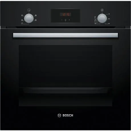 Bosch HHF113BA0B 59.4cm Built In Electric Single Oven With 3D Hot Air - Black