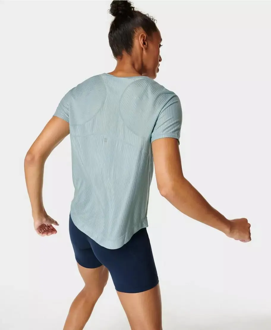 Breathe Easy Mesh Run Short Sleeve Top