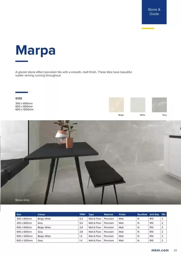 Tile Collection from 14 January to 31 May 2025 - Catalogue Page 33