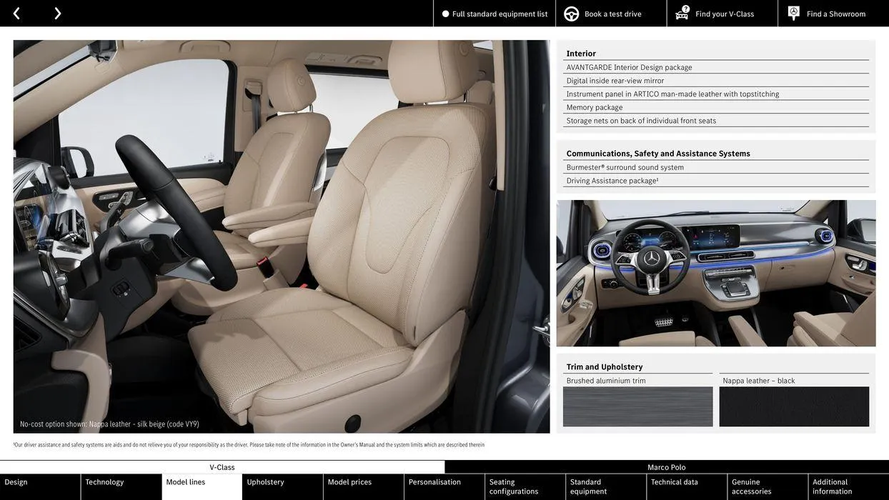 Mercedes Benz V-Class from 13 September to 13 September 2025 - Catalogue Page 16