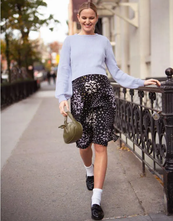 Floral Print 2 In 1 Maternity & Nursing Dress