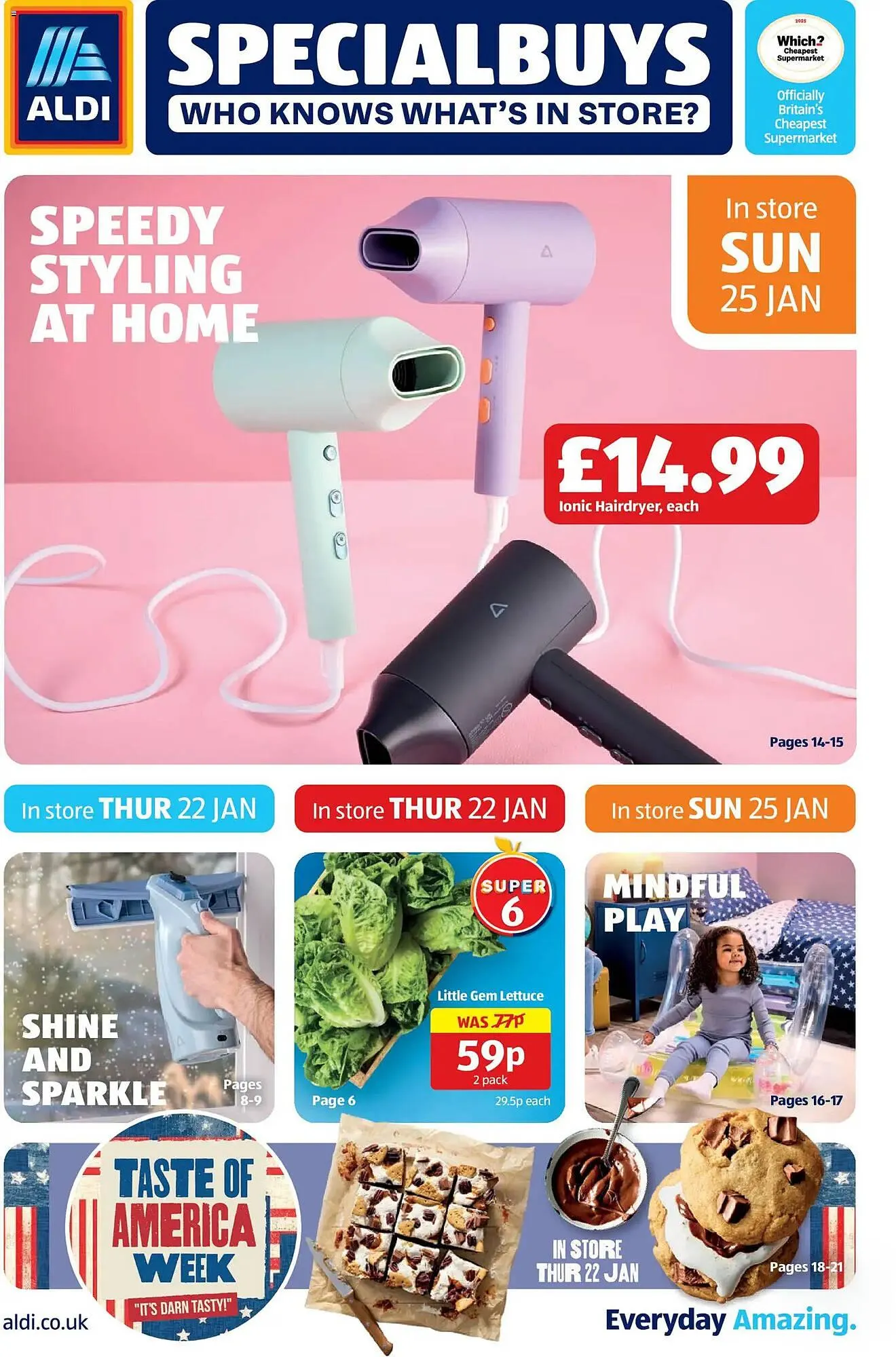 Aldi leaflet from 22 January to 26 January 2026 - Catalogue Page 1