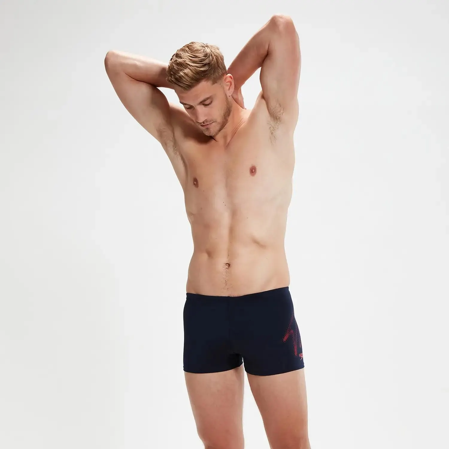 Men's Hyper Boom Placement Aquashorts Navy/Red