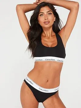 Modern Cotton Brief - Black, Black, Size L, Women