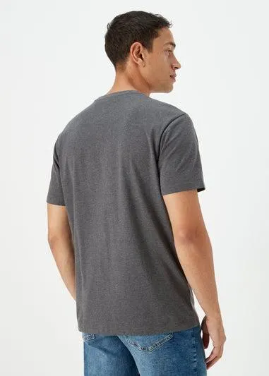 Charcoal Marl Superman Print T-Shirt - Small