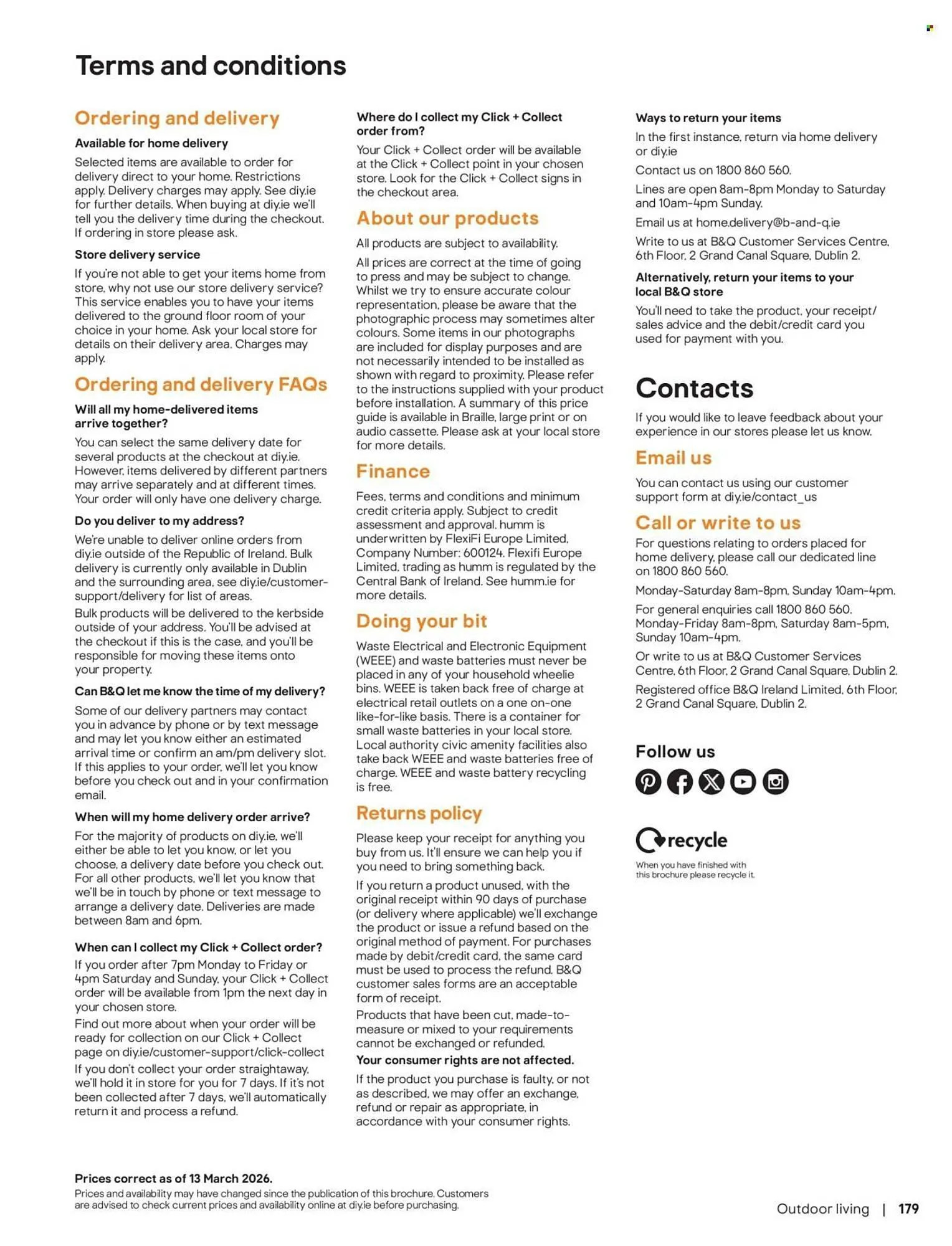 B&Q brochure from 23 March to 30 March 2026 - Catalogue Page 179