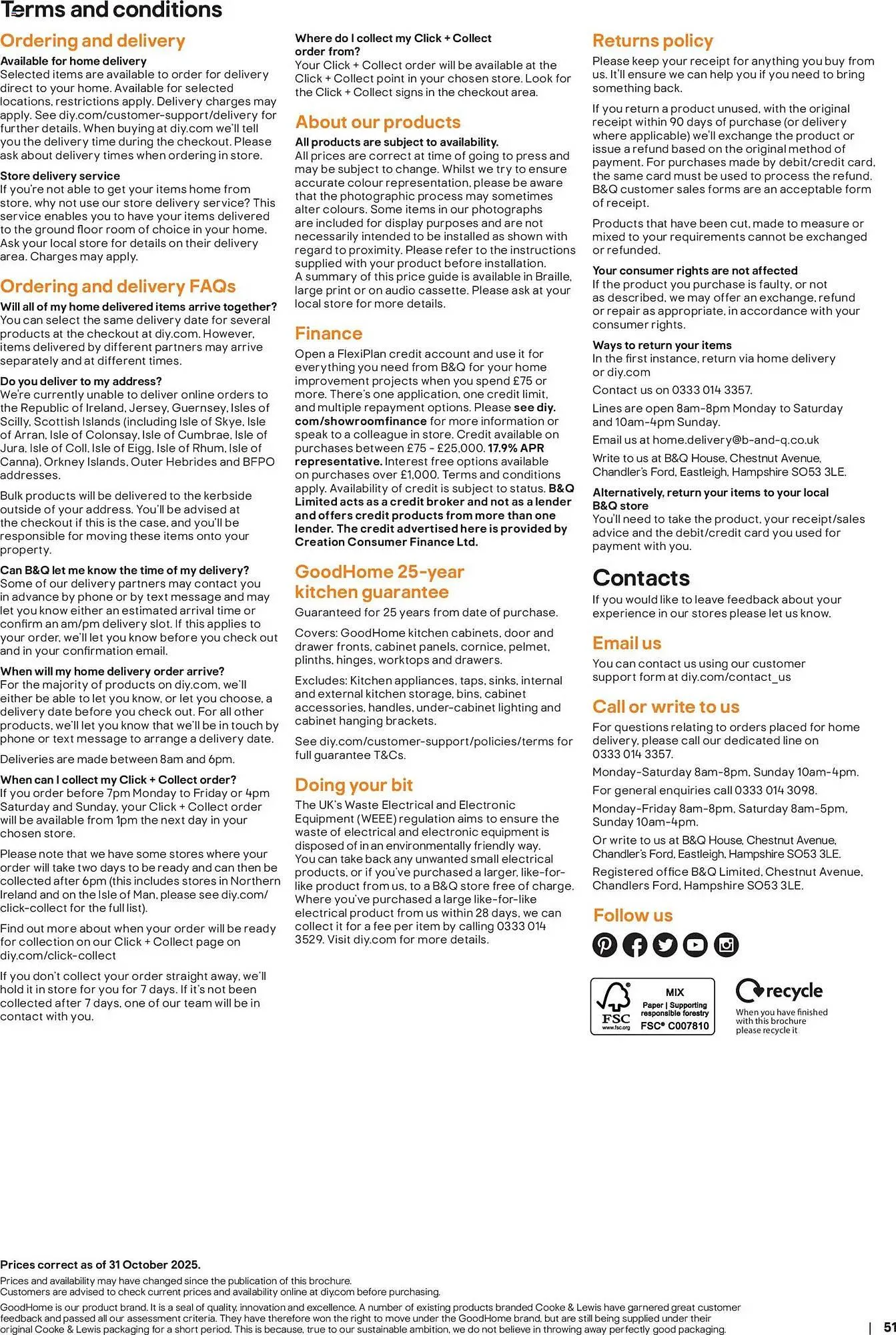 B&Q brochure from 16 December to 1 July 2026 - Catalogue Page 51