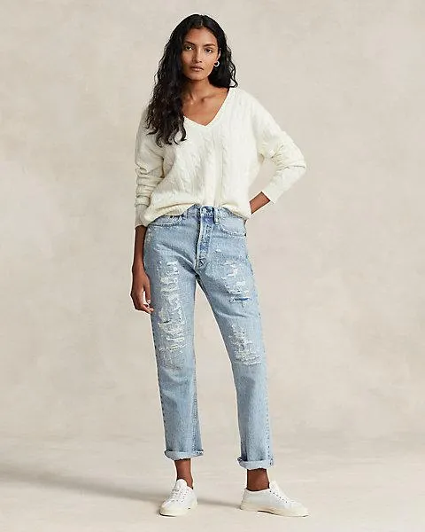 High-Rise Relaxed Straight Crop Jean