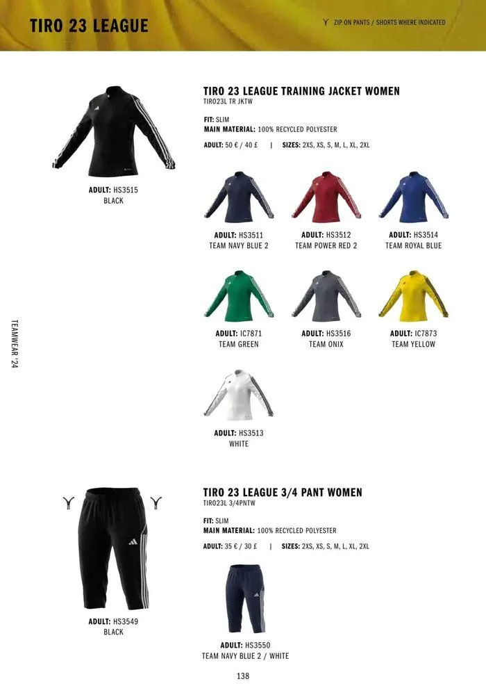 Adidas Teamwear 2024 from 11 March to 31 December 2024 - Catalogue Page 138
