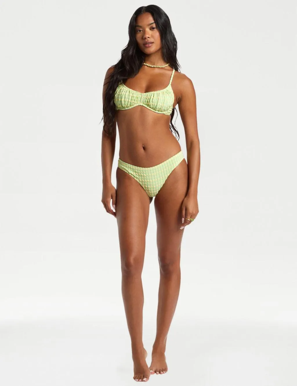 Wave Check Bliss Wired Bikini Top