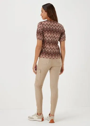 Multicoloured Print Top - Size 8