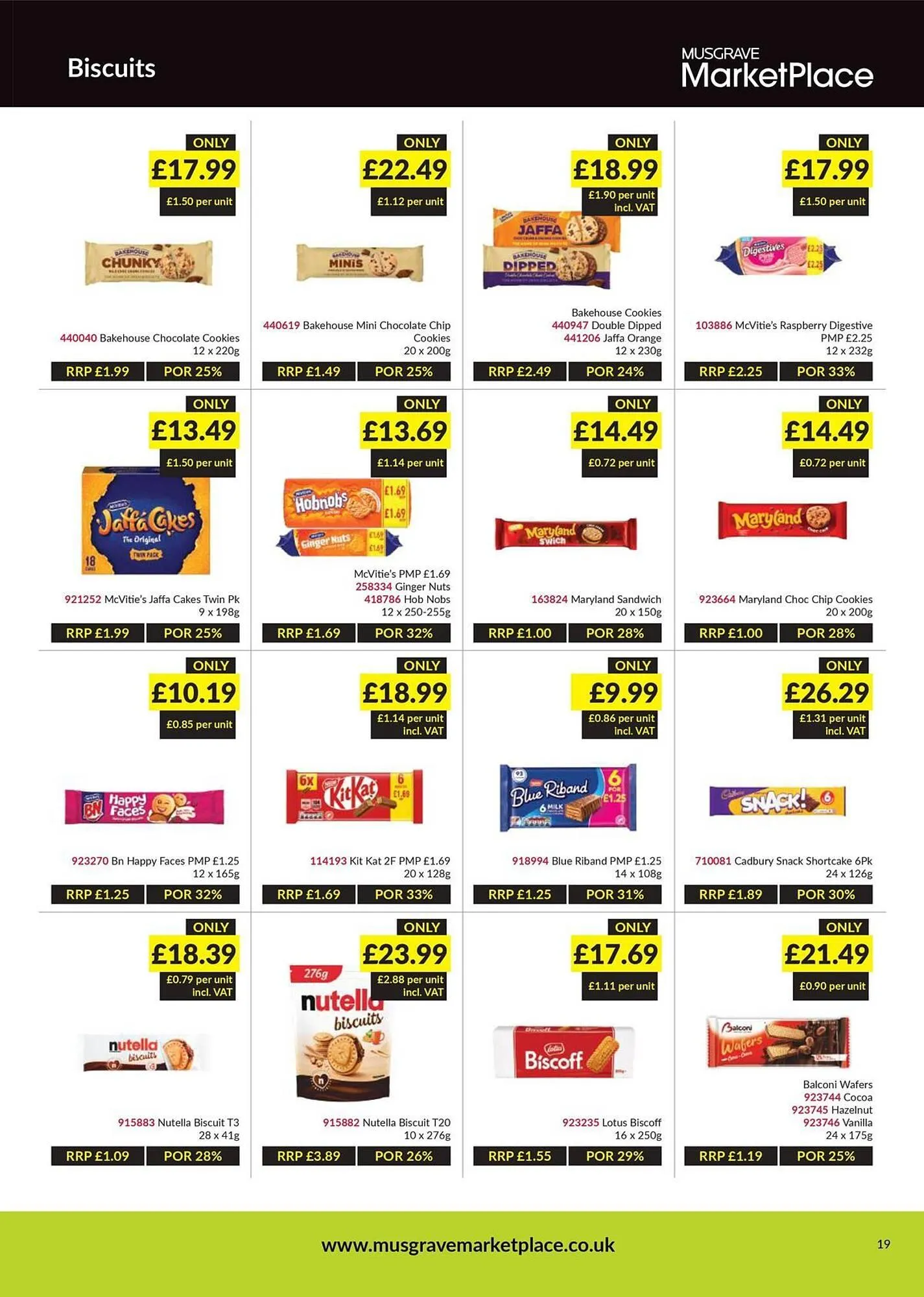 Musgrave MarketPlace leaflet from 25 August to 14 September 2025 - Catalogue Page 19