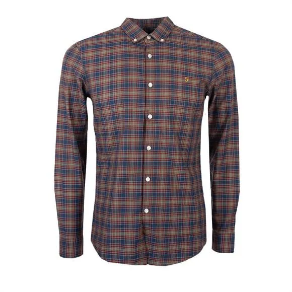 Mens Blue Fraser Check Shirt