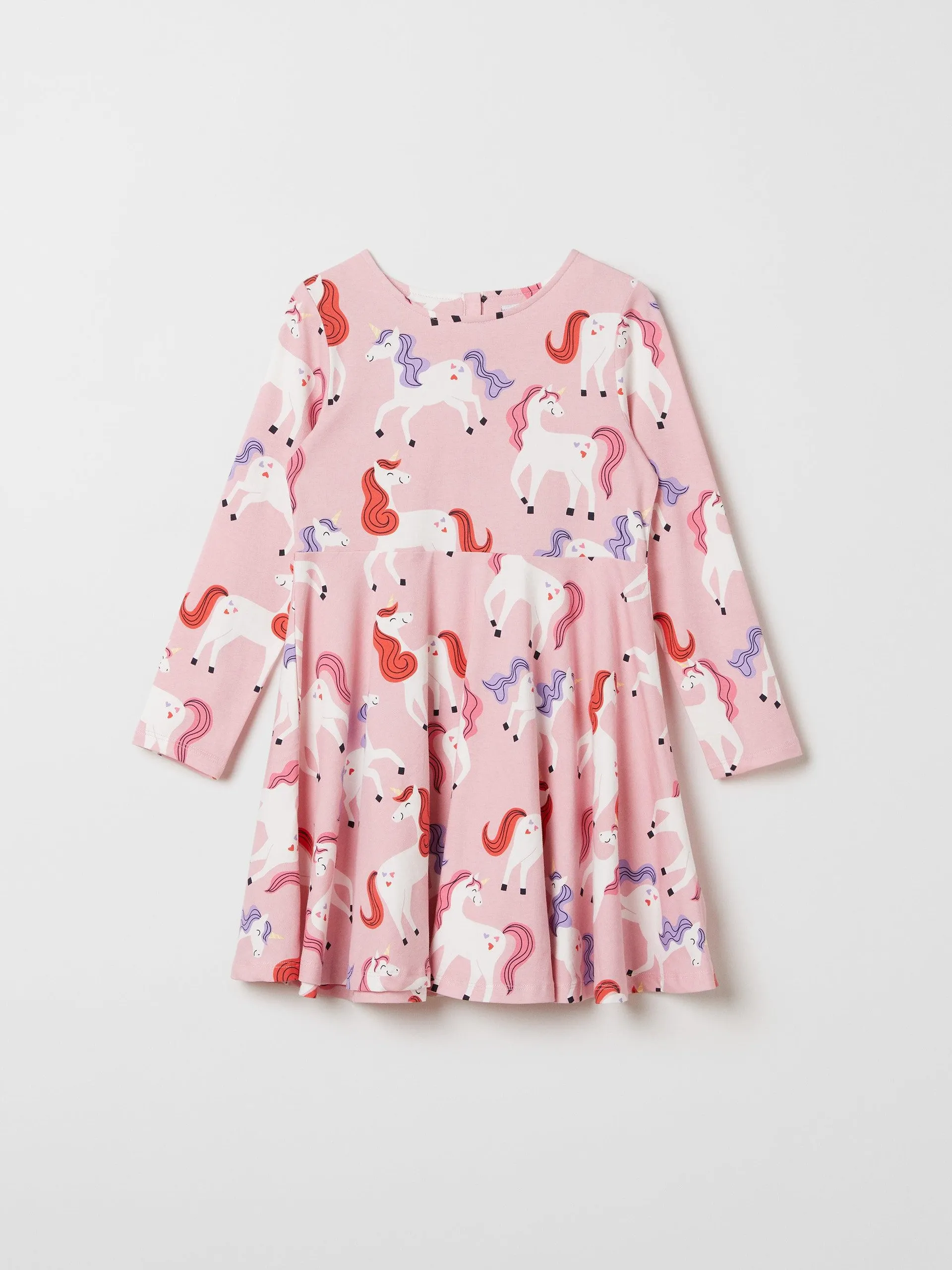 Unicorn Print Kids Dress