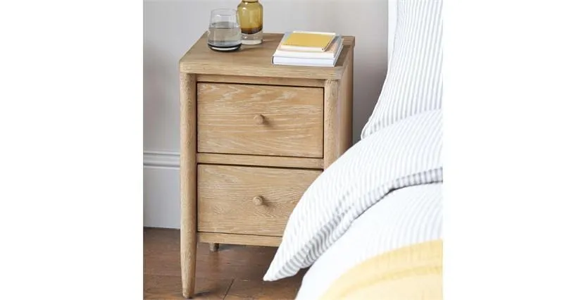 Aubrey 2 Drawer Bedside Table