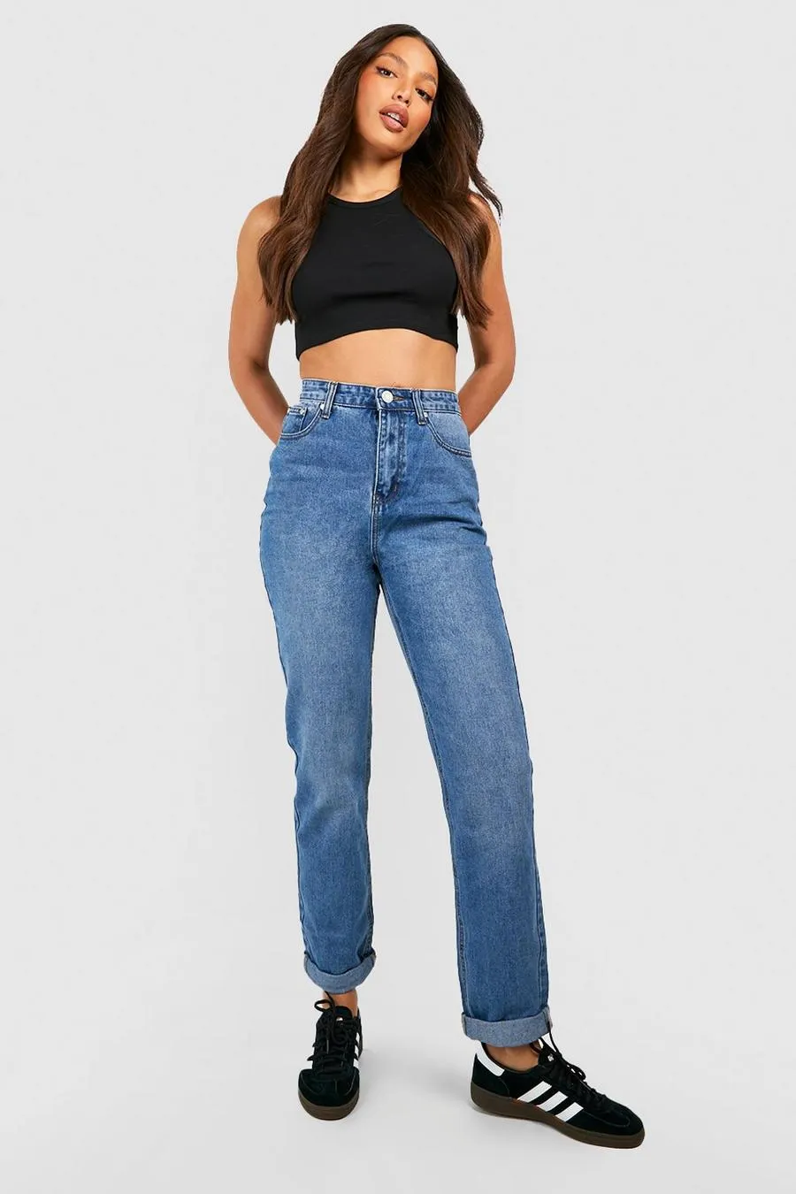 Tall Turn Up Cuff Mom Jeans
