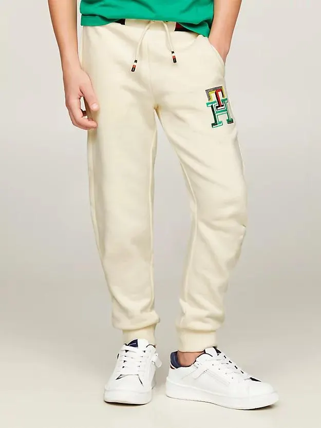 TH Monogram Embroidery Cuffed Joggers