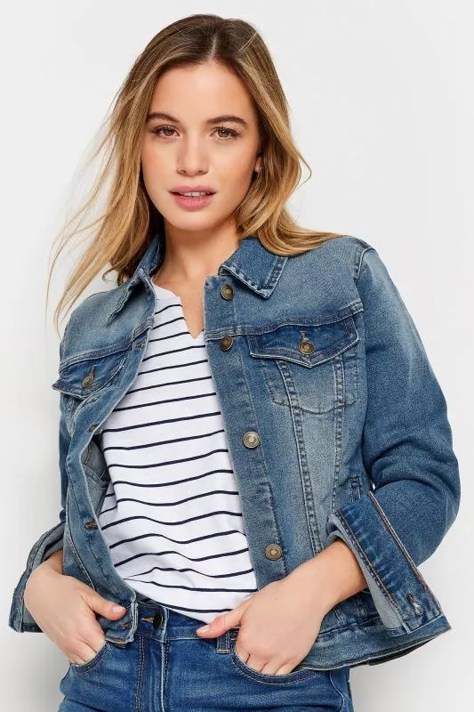 M&Co Blue Mid Wash Denim Jacket