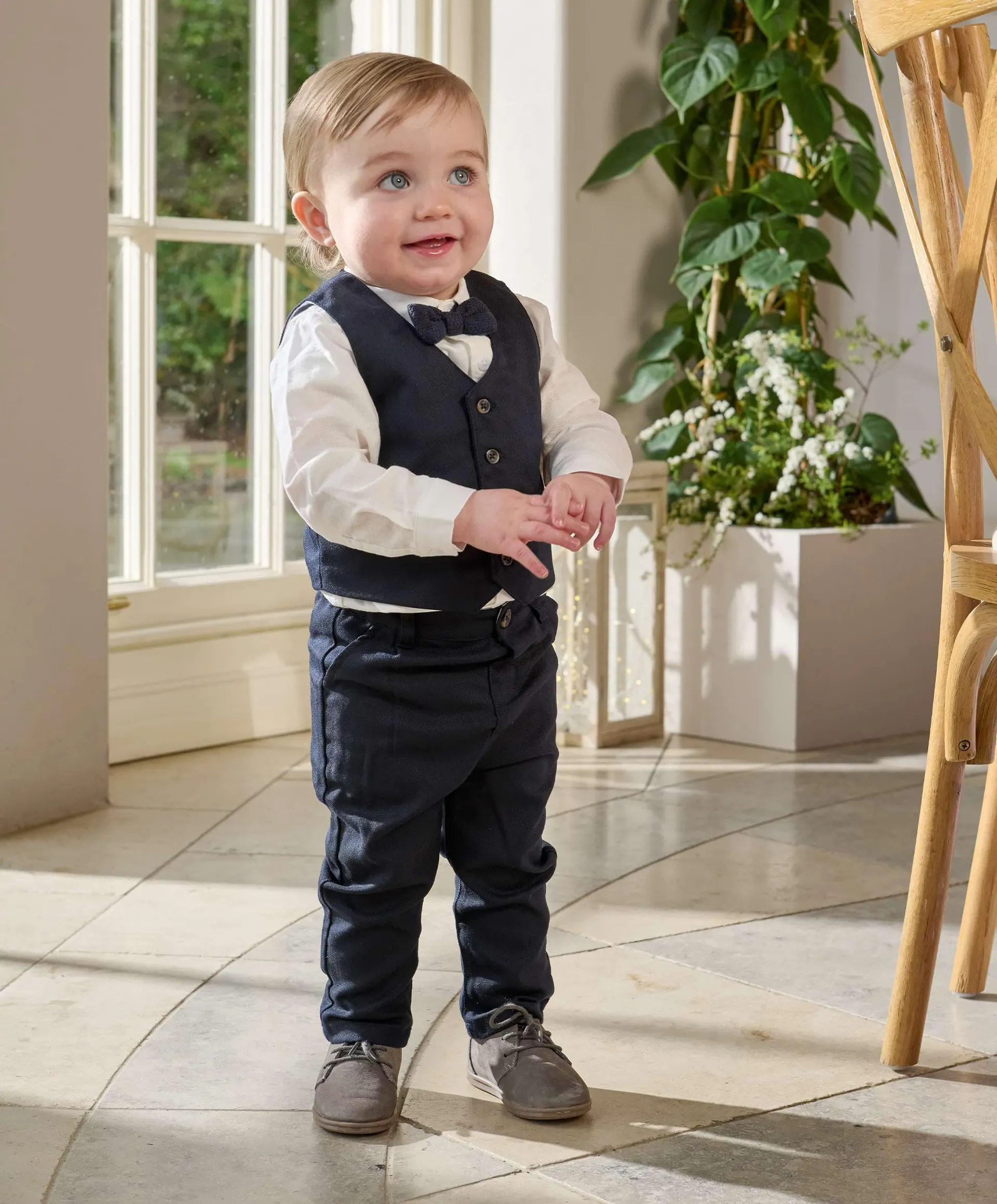 Navy 4 Piece Suit Set