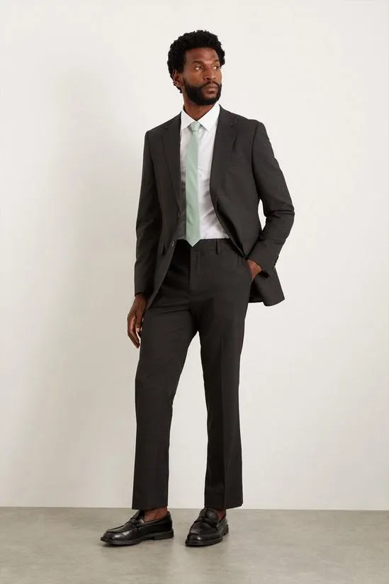 Tailored Fit Charcoal Essential Suit Trousers