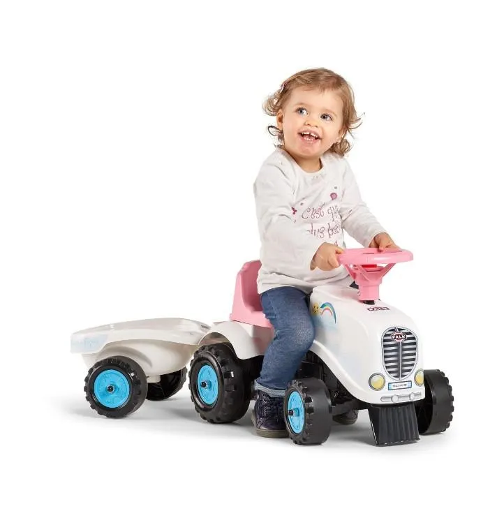 Falk My First Rainbow White Tractor and Trailer Age 1+ 200B