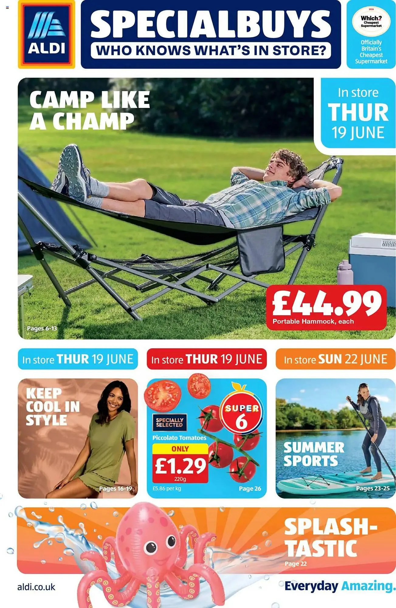 Aldi leaflet from 19 June to 23 June 2025 - Catalogue Page 1