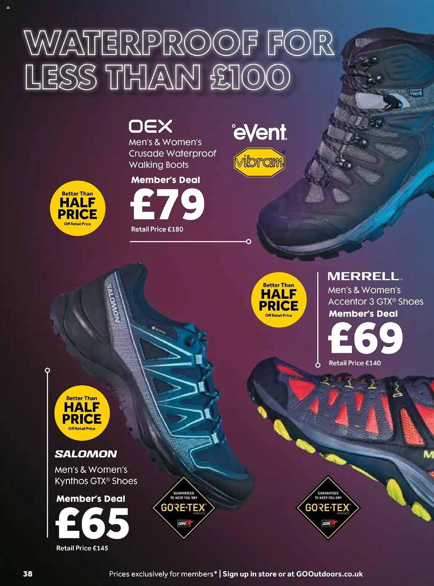 GO Outdoors leaflet from 13 November to 20 November 2023 - Catalogue Page 38
