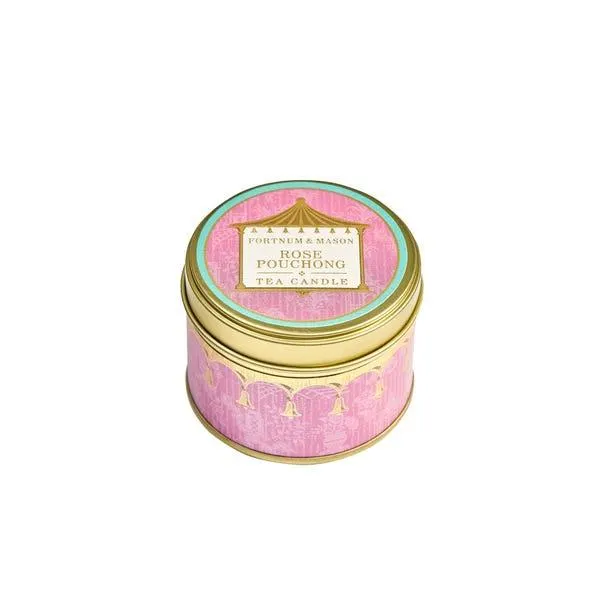 Fortnum’s Rose Pouchong Travel Tea Tin Candle, 70g