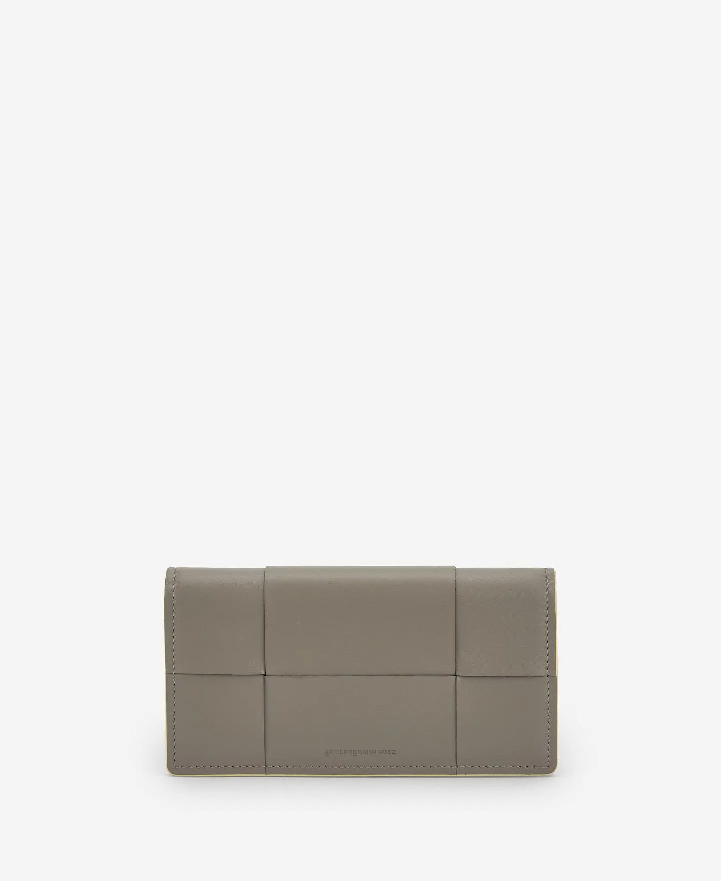 Responsible grey leather wallet women