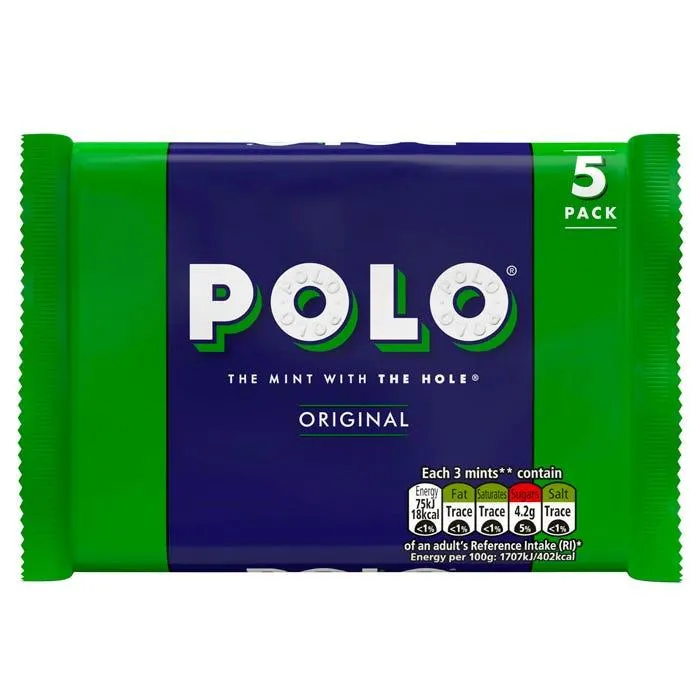 Polo Original Mint Tube Multipack 25g 5 Pack