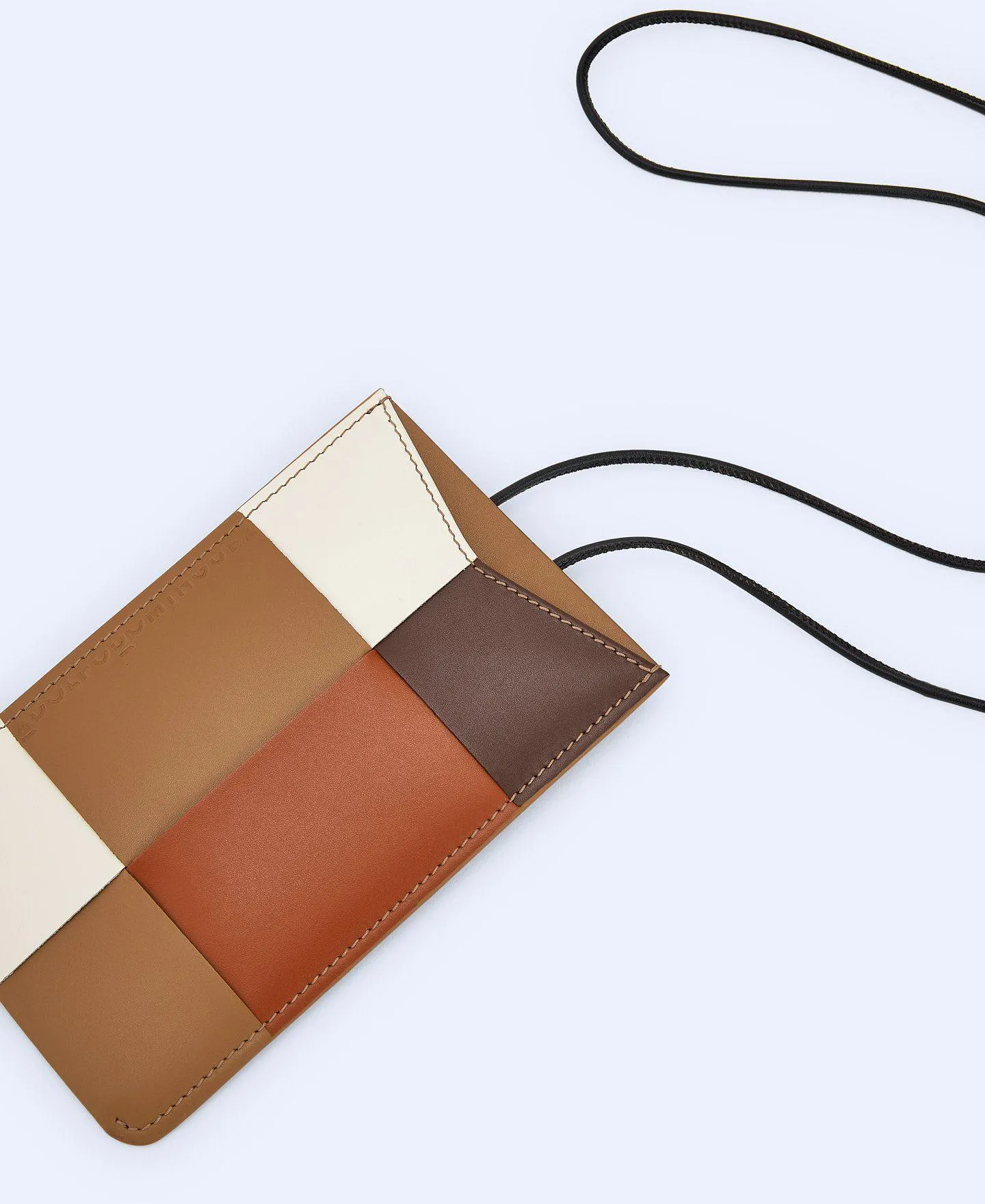 Multicolour vachetta phone holder