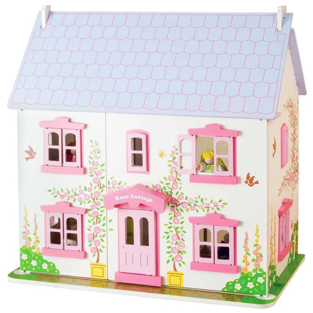 Bigjigs Heritage Rose Cottage Dolls House