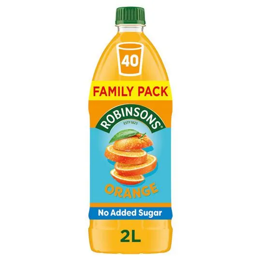 Robinsons Orange No Added Sugar Squash 2L