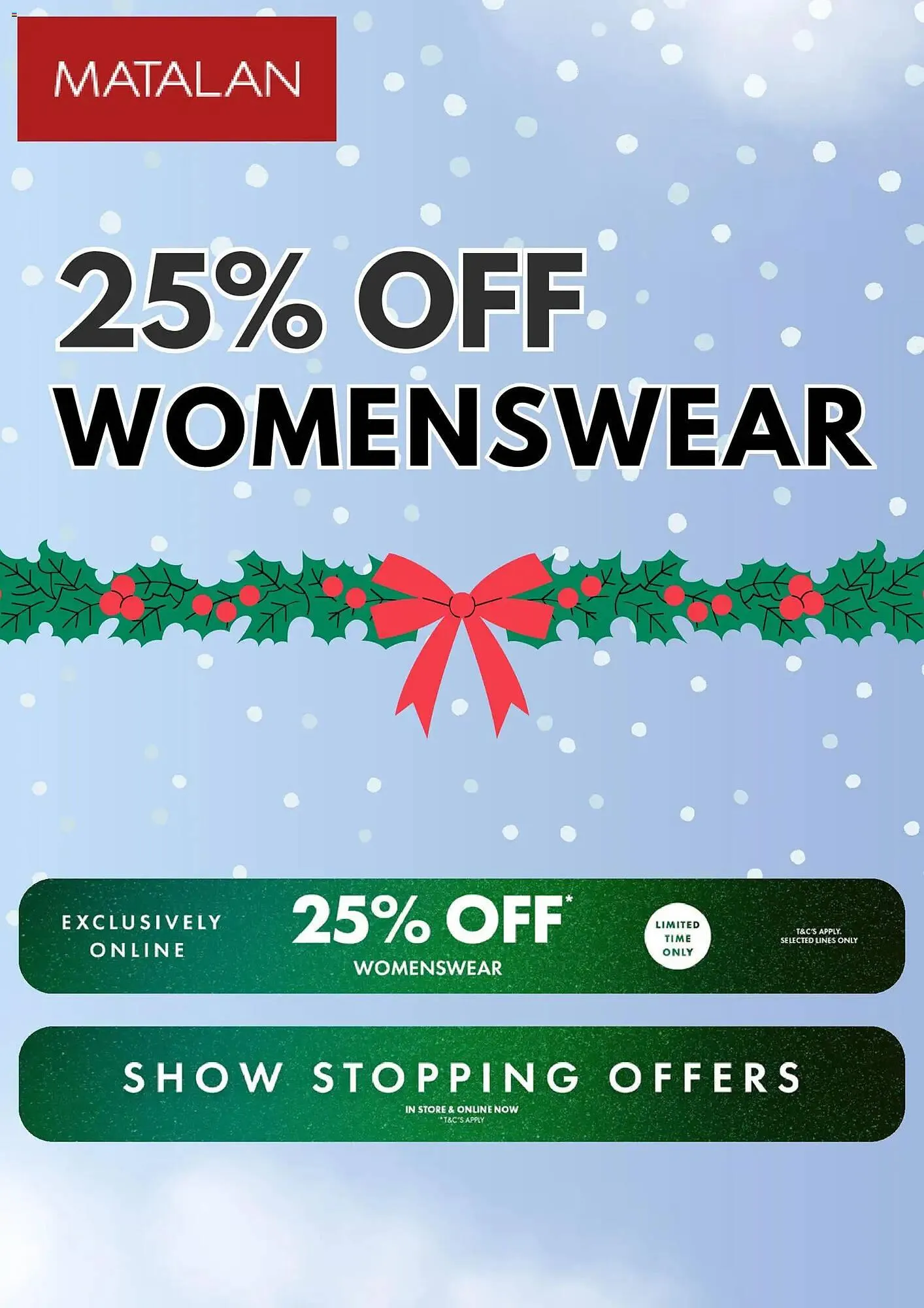 Matalan catalogue from 11 December to 11 January 2026 - Catalogue Page 1